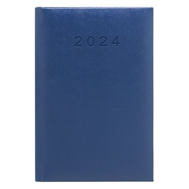 AGENDA PLUS CLASSIC 2024 AZUL A5 DÍA PÁGINA PVC
