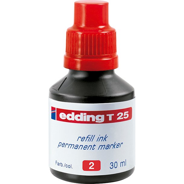 TINTA EDDING T-25 30ML. ROJO