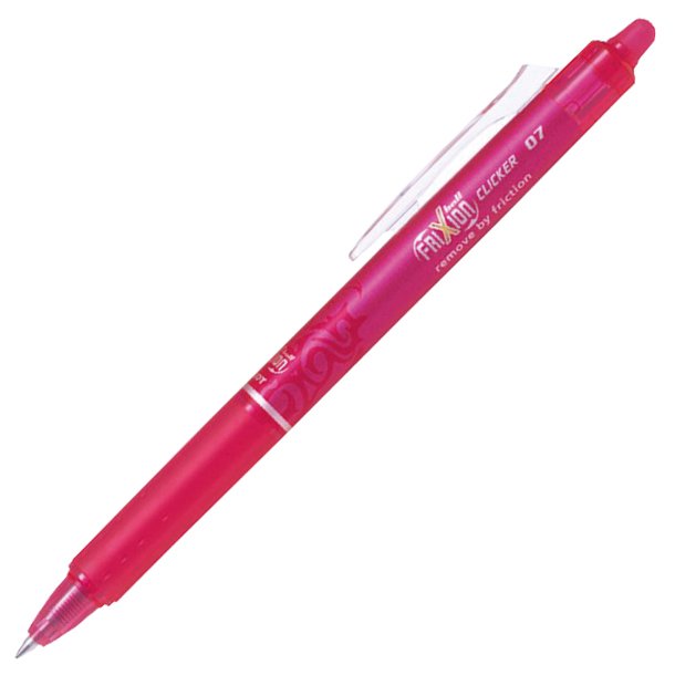 BOLÍGRAFO RETRACTIL BORRABLE PILOT FRIXION CLICKER COLOR ROSA BLÍSTER