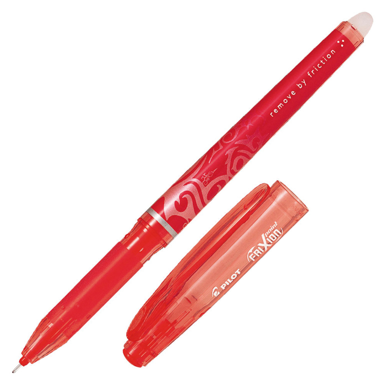 BOLIGRAFO BORRABLE CAPUCHON PILOT FRIXION POINT ROJO