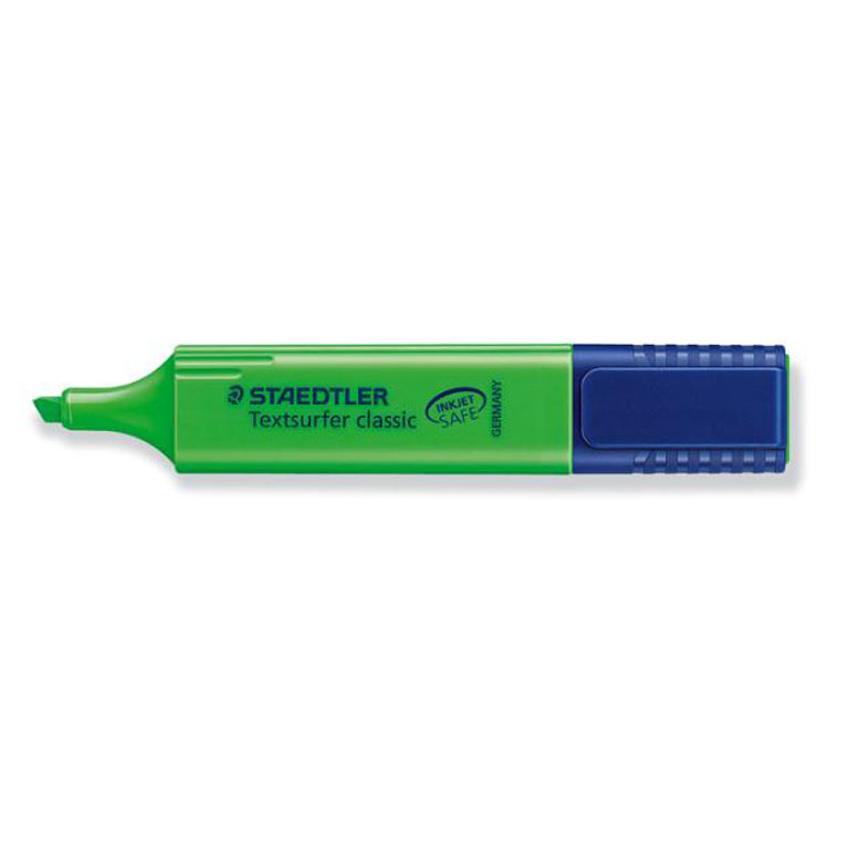 ROTULADOR FLUORESCENTE STAEDTLER 364 VERDE 10 UNIDADES