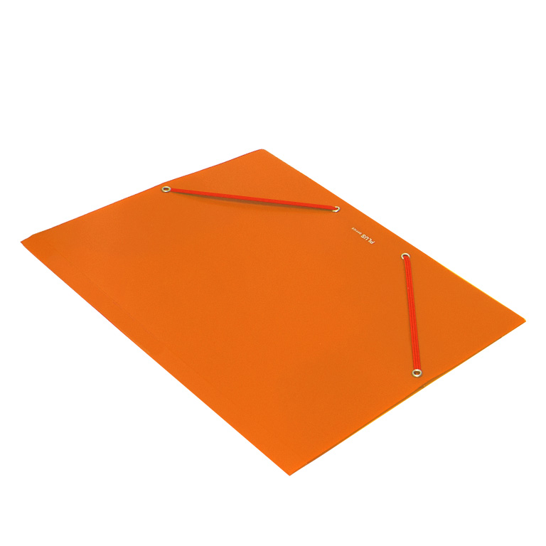 CARPETA PLUS SOFT A4 245X320 MM. GOMAS Y SOLAPAS POLIPROPILENO COLOR NARANJA