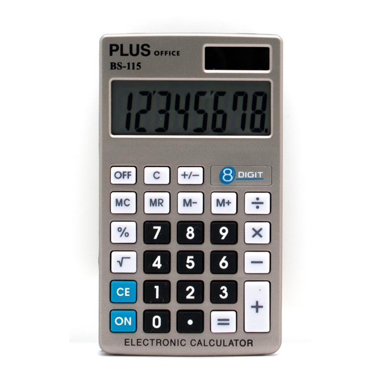 CALCULADORA PLUS OFFICE BS-115 DE BOLSILLO