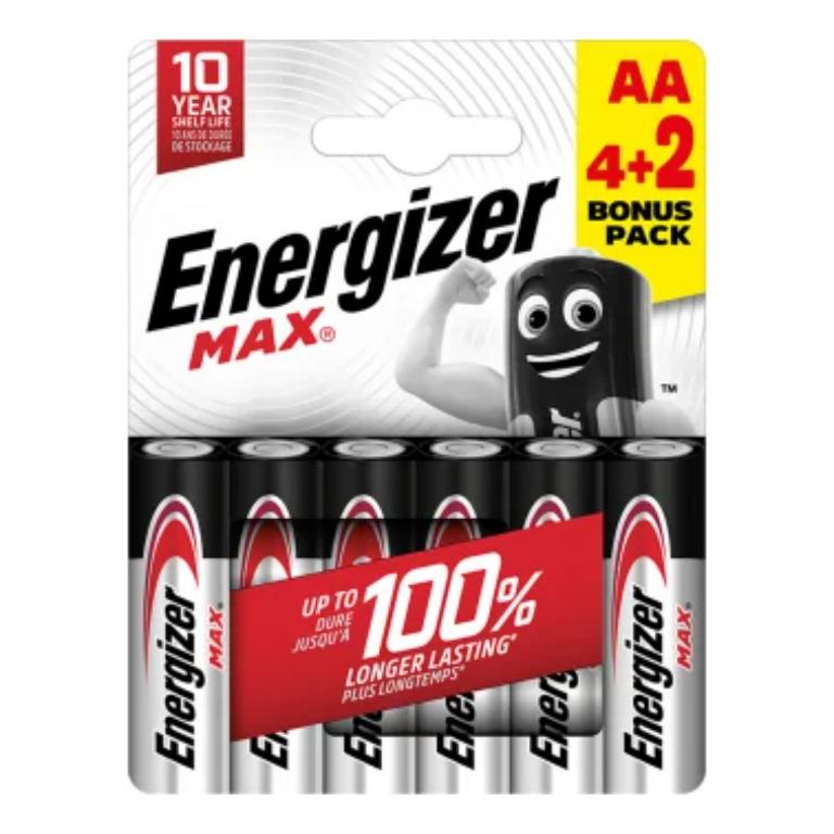 PILAS ENERGIZER ALCALINA AA/BL.6UD