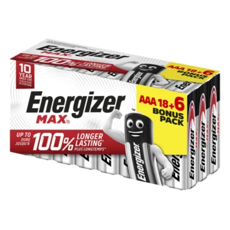 PILAS ENERGIZER ALCALINA AAA/BL.24UD