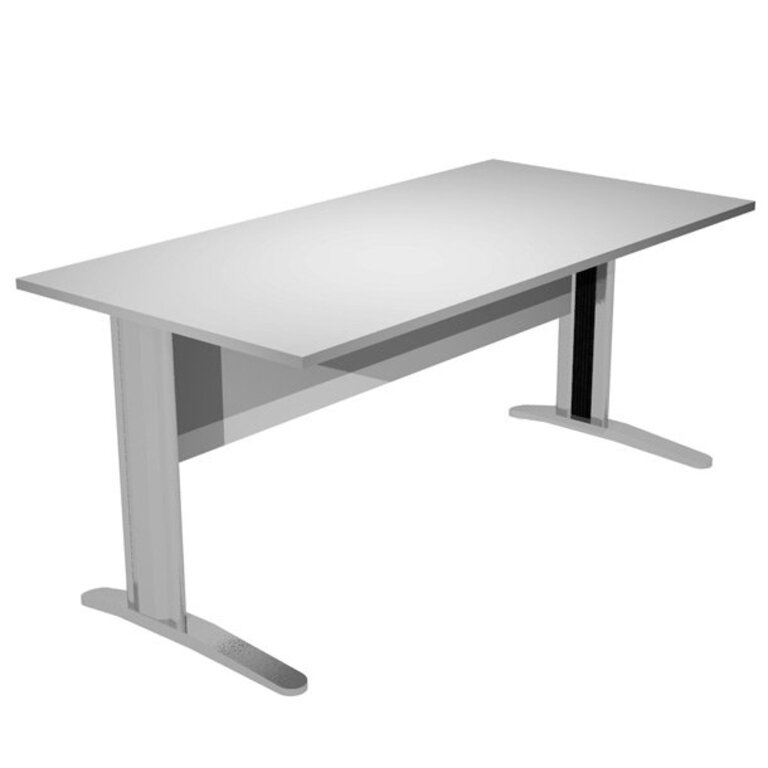 MESA PRESTO 140 CM PATAS METAL GRIS