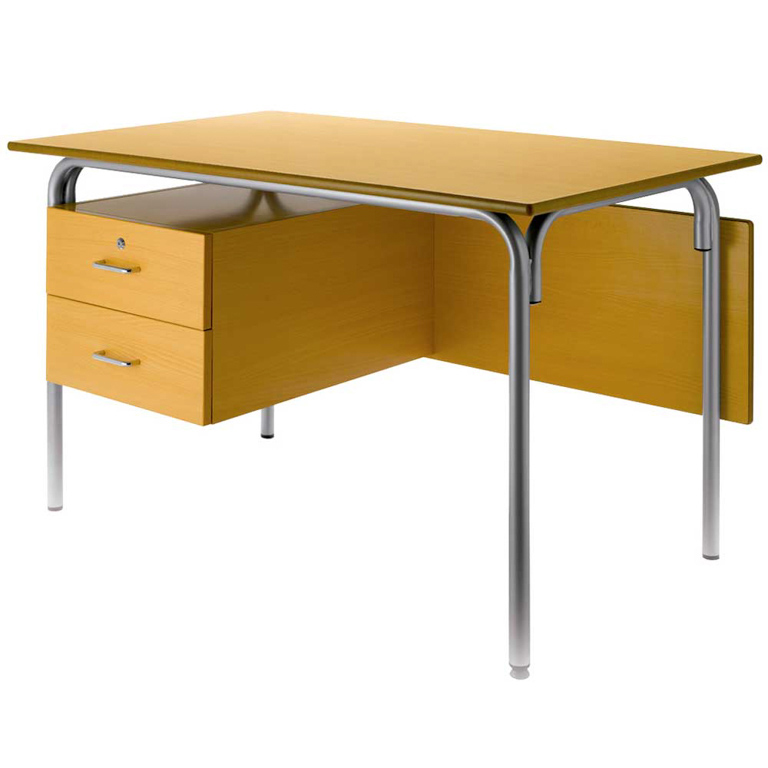 Mesa profesor con buc de 2 cajones Altura: 76 cm