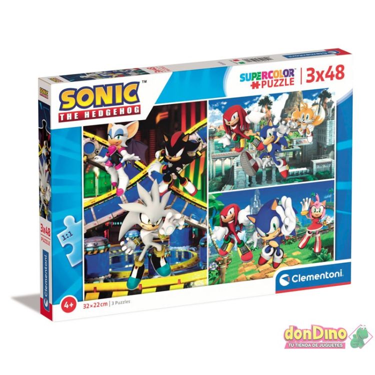 PUZZLE 3X48 PIEZAS SONIC 