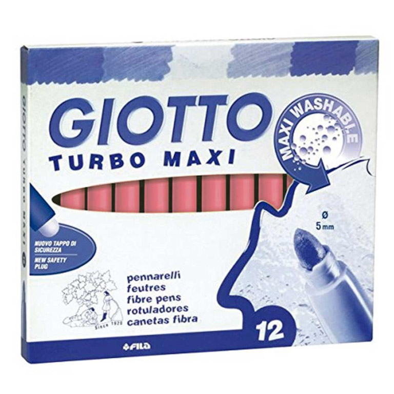 ROTULADOR GIOTTO TURBO MAXI 12 UNIDADES ROSA