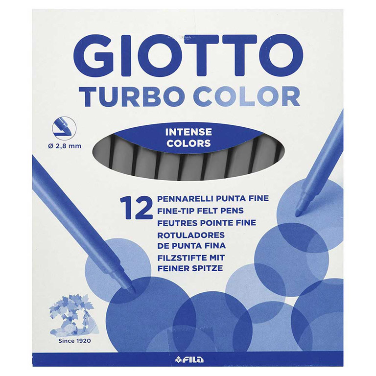 ROTULADOR GIOTTO TURBO GRIS 12 UNIDADES