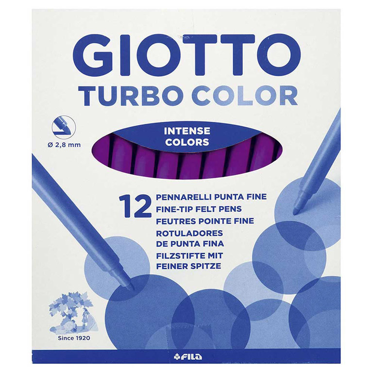 ROTULADOR GIOTTO TURBO VIOLETA 12 UNIDADES