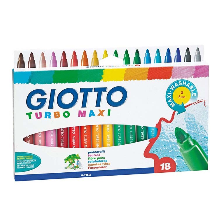 ROTULADOR GIOTTO TURBO MAXI 18 COLORES