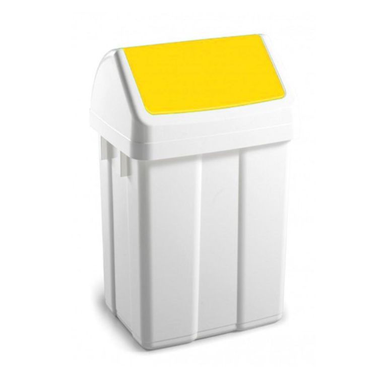 PAPELERA BASCULATE DAHI 50 LITROS AMARILLO
